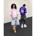 thumbnail image 2 of Camiseta deportiva casual de estilo coreano 2024, camiseta de manga corta para hombre, estilo Harajuku, hip-hop, color sólido, camisetas sueltas para parejas, Y2K, 2 of 5