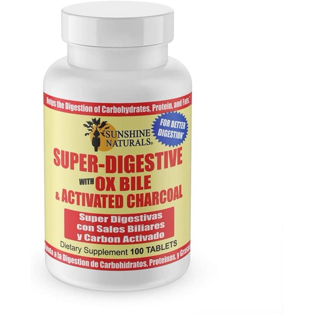 Sunshine Naturals Super Digestive Dietary Supplement. With Ox Bile and