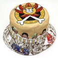 thumbnail image 4 of Anime One Piece Unisex poliéster moda sombrero de cubo otoño protector solar Panamá hombres mujeres viajes al aire libre pesca pescador gorras regalo, 4 of 4