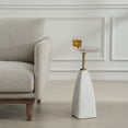 thumbnail image 2 of Uttermost Sora Glass Drink Table in White, 2 of 7
