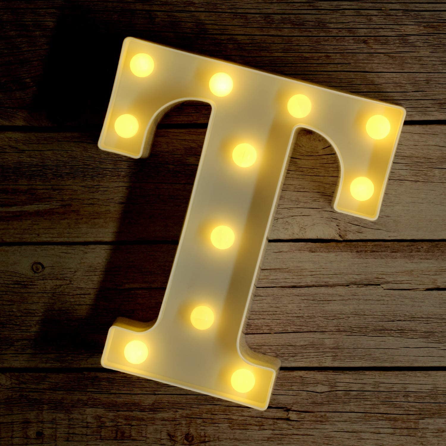 WATOPI Warm Bright Alphabet Letters Digital Sign Lights Initials Captial LED Q Numbers LED Standing Battery Operated for Birthday Anniversary Party Home Room Garden 