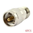 thumbnail image 1 of Adaptador N-UHF de 1/2/4/6 uds, conector hembra y macho N Jack a conector UHF, convertidor coaxial RF recto, conector recto sidaley TX1036-04, 1 of 2