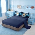 thumbnail image 4 of Manfei Soccer Ball Gamer 7 Pieces Bedding Comforter Set,Kids Blue Football Full Bedding Set For Boys Girls Teens Sports Themed Reversible, 4 of 8