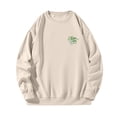 thumbnail image 5 of BVOFAR Mens Oversized Sweatshirts Crewneck Long Sleeve Casual Pullover Loose Fall Tops Cozy Graphic Sweatshirt Khaki XXL, 5 of 6