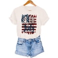 thumbnail image 7 of Cxenplz 4Th of July Graphic Tees for Girls Women USA Flag Letter Print Cute Tops Fashion Patriotic Independence Day T-Shirts, 7 of 7