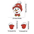 thumbnail image 4 of Kieccall Christmas Peek-Through Fence Sign Snowman Decoration For Outdoor Patio Holiday Yard Display, 4 of 6