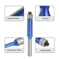 thumbnail image 3 of 1Pc 1/4 Shank Trim Router Bit With Bearing for Wood Template Bit Milling Cutter 6.35X12.7, 3 of 10