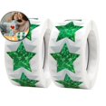 thumbnail image 1 of Dvruxg 100 Pcs Star Stickers, 1 inch Self Adhesive Metallic Glitter Foil Stickers Star Sticker Reward Behavior Chart Labels, 1 of 5