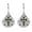 Garnet, variant on 1928 Jewelry Fancy Filigree Fan Peridot Green Austrian Crystal Cross Drop Earrings