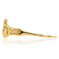 thumbnail image 3 of 10K Solid Yellow Gold Heart Irish Claddagh Celtic Ring Jewelry, 3 of 4