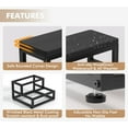 thumbnail image 6 of Two-Step Stool for Adults & Kids, Waterproof HDPE Bed Step with Adjustable Non-Slip Feet, Sturdy Metal Frame for Kitchen, Bathroom, Bedroom, RV & Outdoor Use, Black, 6 of 10