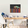 thumbnail image 5 of Lsque Chameleon Panther On Colored Pencils Print Wall Art – Decorative Picture for Living Room, Bedroom, and Office (Horizontal), 5 of 6