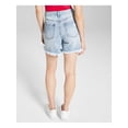 thumbnail image 2 of AND NOW THIS Womens Light Blue Pocketed Distressed Zippered Button Closure Boyfriend Shorts 31, 2 of 2