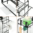thumbnail image 5 of Over The Toilet 2-Tier Storage Shelf Organizer Metal Basket with Paper Towel Holder, 5 of 8