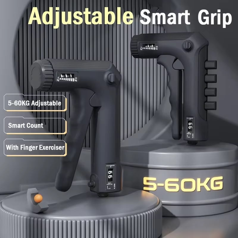 Professional 5-60kg Adjustable Hand Grip Strengthener Hand Grip Trainer With Counter Wrist Forearm And Hand Exerciser For Muscle Building