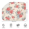 thumbnail image 2 of Microfibre Drying Mat for Kitchen Dark Red Roses Bouquet Beautifu Dish Drying Drainer Mat Absorbent Pioneer Drying Mat Washing Up for Glass, Plate & Cup 18inch X 24inch, 2 of 5