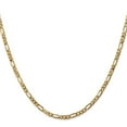 thumbnail image 2 of 14K Yellow Gold Figaro Chain Styles Necklace 3.25 mm Flat 18 inch, 2 of 4