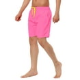 thumbnail image 5 of NOMADIC NOOK Men's Solid Color Elastic Waist Surfing Swimwear Board Shorts 2 Pack, 5 of 6