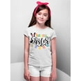 thumbnail image 3 of Happy Easter Egg Hunting Church Christian Event Group Youth T-shirt, Youth S, White, 3 of 5