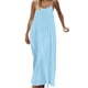 thumbnail image 3 of TaTaai Women's Backless Halter Maxi Dress Loose Fit Sleeveless Ankle Length Solid for Lounge Home Wear Casual Summer Daily Soft Gift, 3 of 8