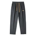 thumbnail image 1 of Pantalones de chándal para hombre Pantalones casuales Street Trendy Cintura elástica Joggers con cordón con bolsillos Pantalones de pierna recta para , Gris S SM SunniMix Pantalones de chándal para hombre, 1 of 8