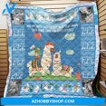 thumbnail image 3 of Blue Mama Llama Fleece Blanket, 3 of 3
