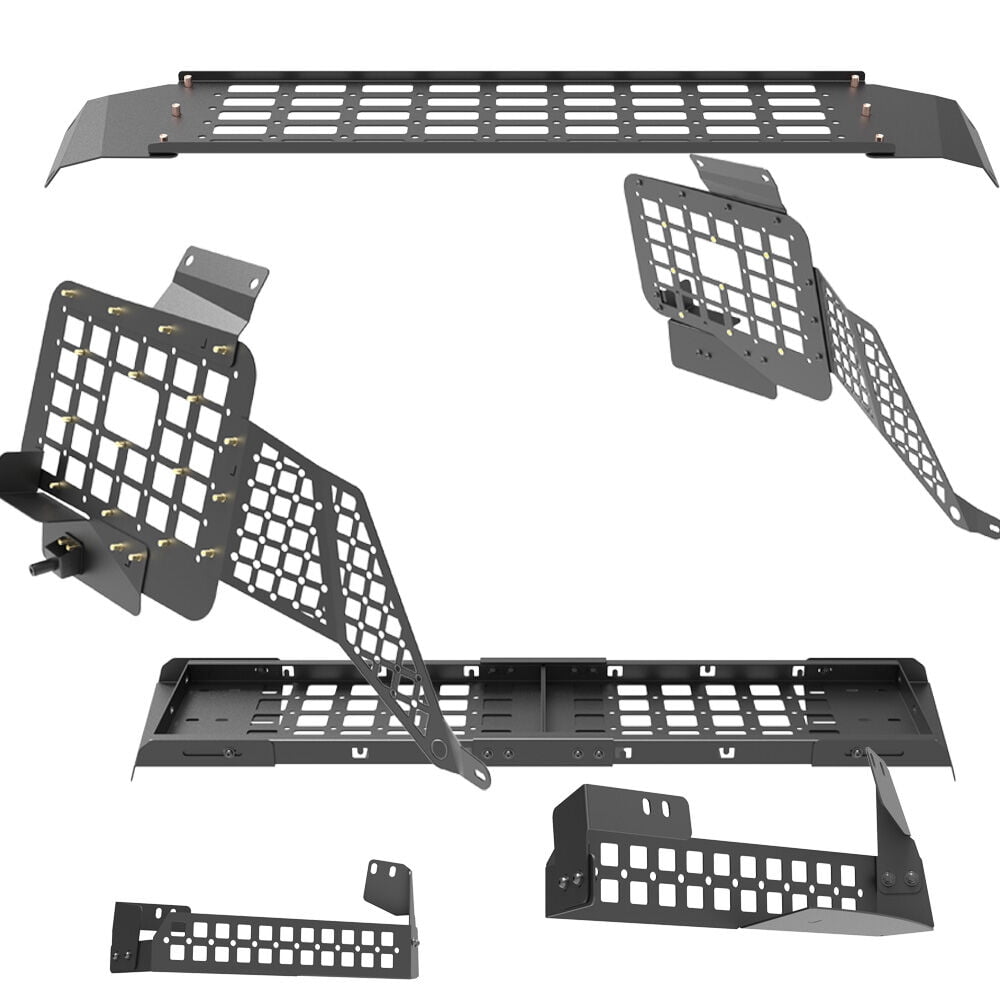 Molle Panels Storage Organizer for Toyota Land Cruiser 2024 2025,High-Quality Carbon Steel Interior Rear Cargo Racks