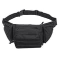 thumbnail image 2 of Bolsa de almacenamiento de cintura militar, Material de tela Oxford 800D, bolsa impermeable para actividades al aire libre, color negro, 2 of 5