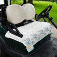 thumbnail image 2 of Golf Cart Seat Covers for 2 Seater,Aqua Coastal Shell Microfiber Cart Seat Towel Blanket,Nautical Coral Starfish Seahorse Absorbent Breathable Non Slip Bench Seats Protector for Golf Course 51"x31", 2 of 9