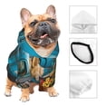 thumbnail image 4 of Uemuo Vintage Pickup Sunflower Dog for Winter Dog Hoodie Sweatshirts with Pockets Warm Dog Clothes for Small Dogs Chihuahua-X-Small, 4 of 8