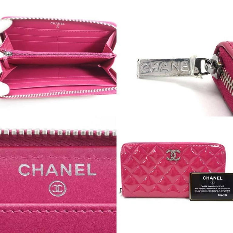 Chanel Matelasse Womens Long Wallets, Pink