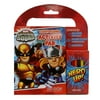 Marvel Superhero Squad Carry Along Activity Pad + 6 Colored Pencils 32 Pages