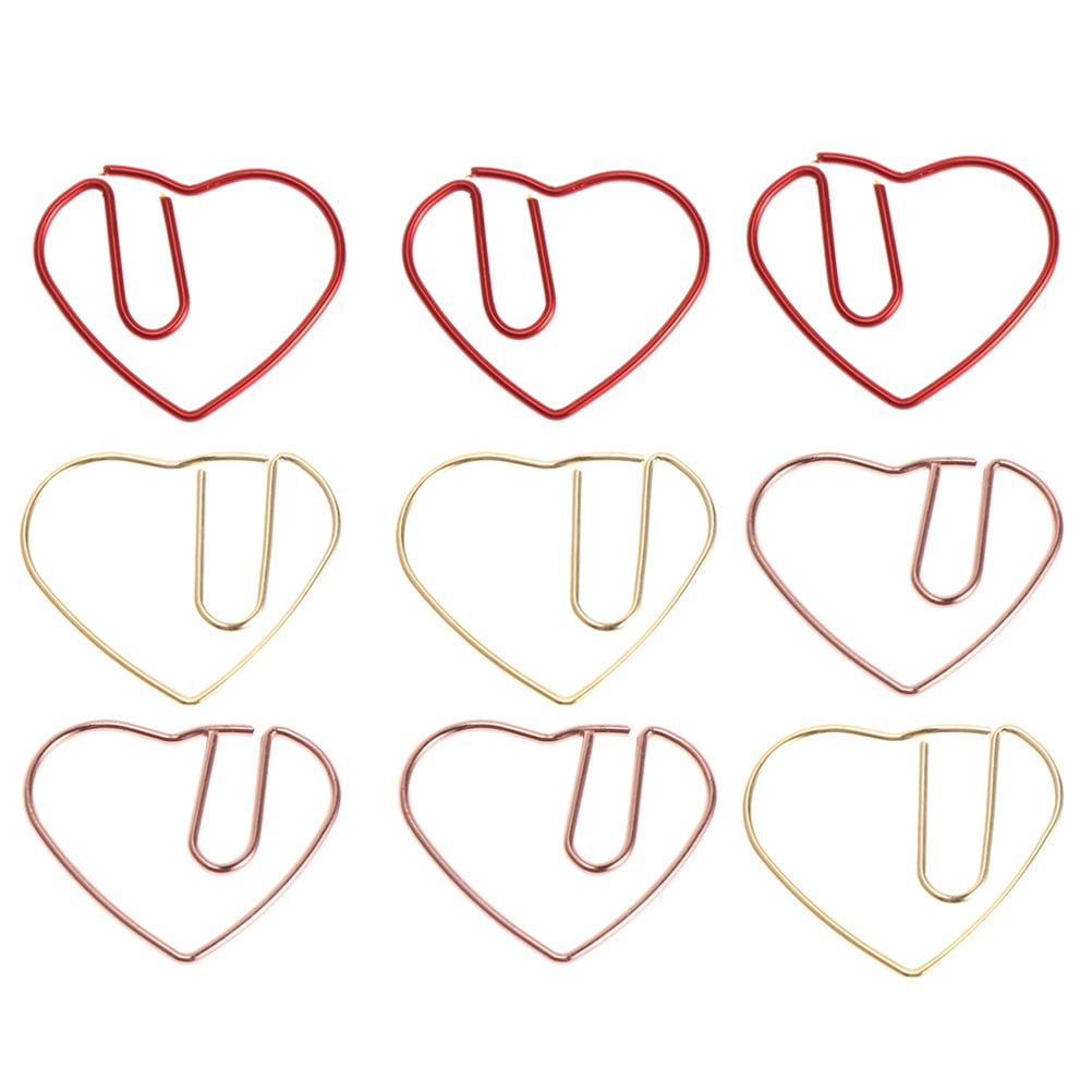 Set of 3 Bookmark Mixed Color Paper Clips Creative