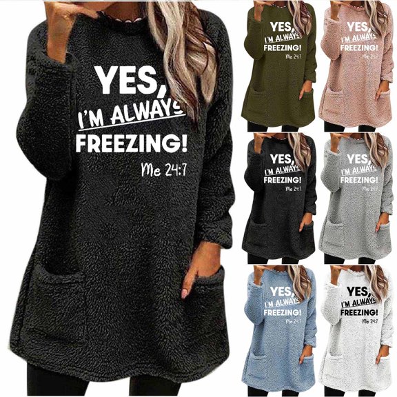 Sexlip Womens Hooded Sweatshirt Freelancing Slogan Print Design Pocket Soft Fabric Relaxed Silhouette for Daily Wear Green L