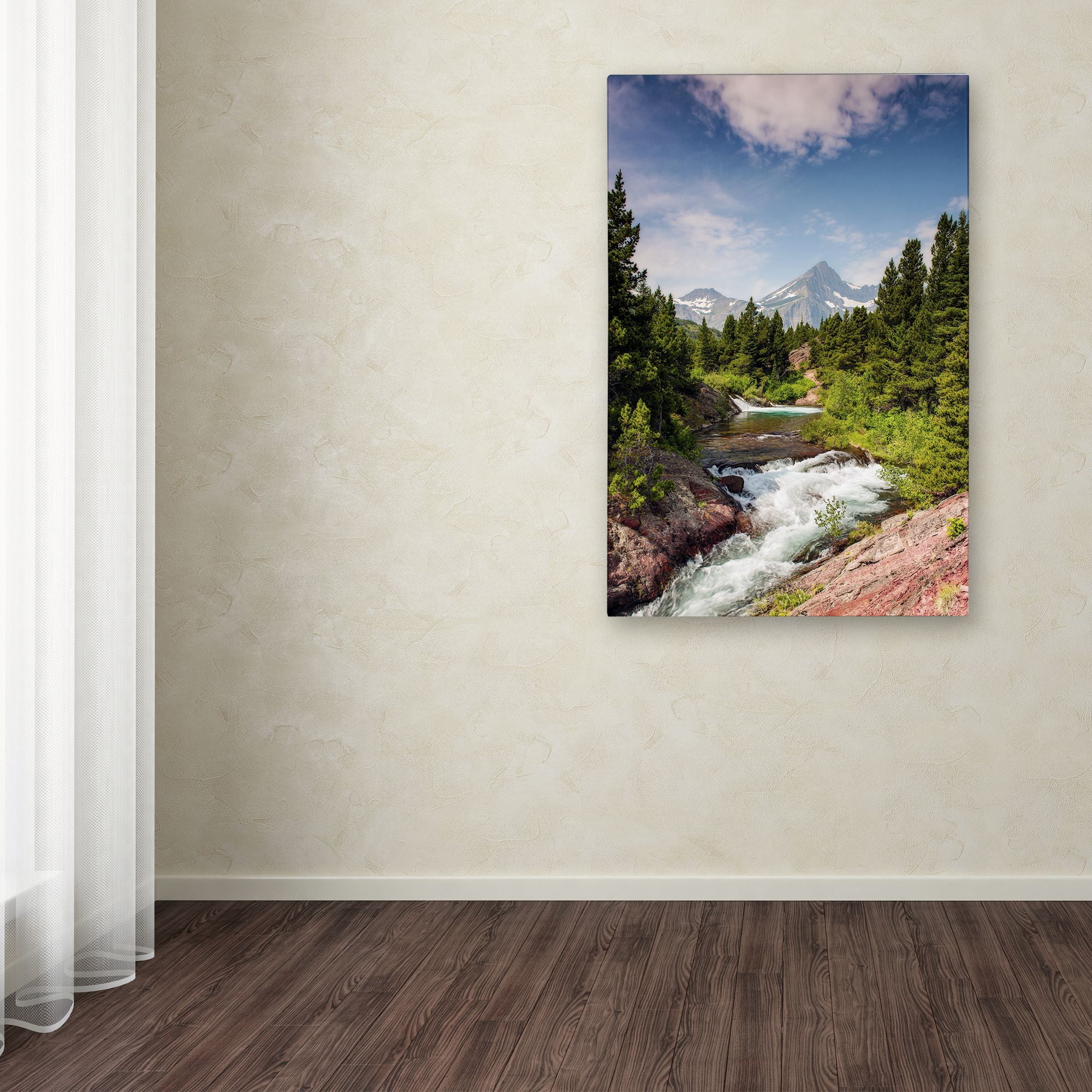Trademark Fine Art "Glacial Creek" Canvas Art by Michael Blanchette Photography
