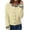Yellow, variant on HCYSFG Womens Gingham Cardigan Sweater Ruffle Collar Button Front Long Sleeve Slim Fit Knit Preppy Everyday Layering Tops