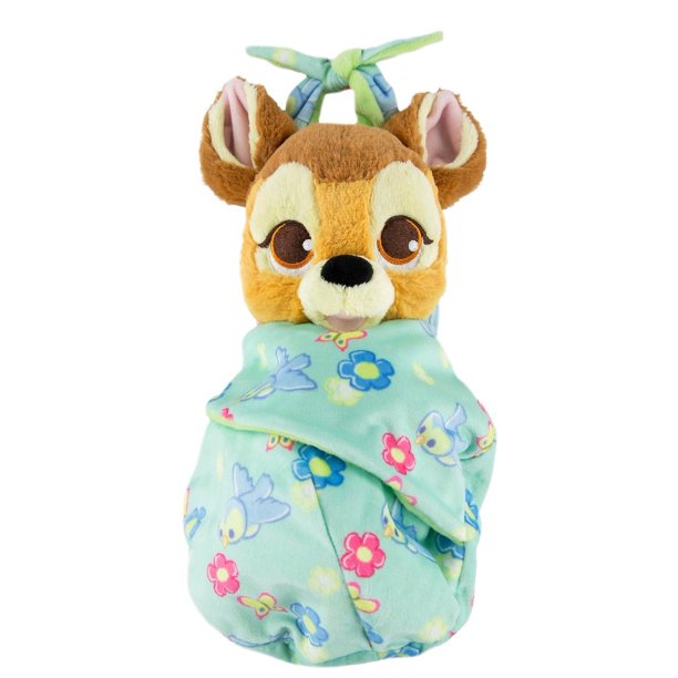 Disney Parks Baby Bambi in a Blanket Pouch Plush New with Tags