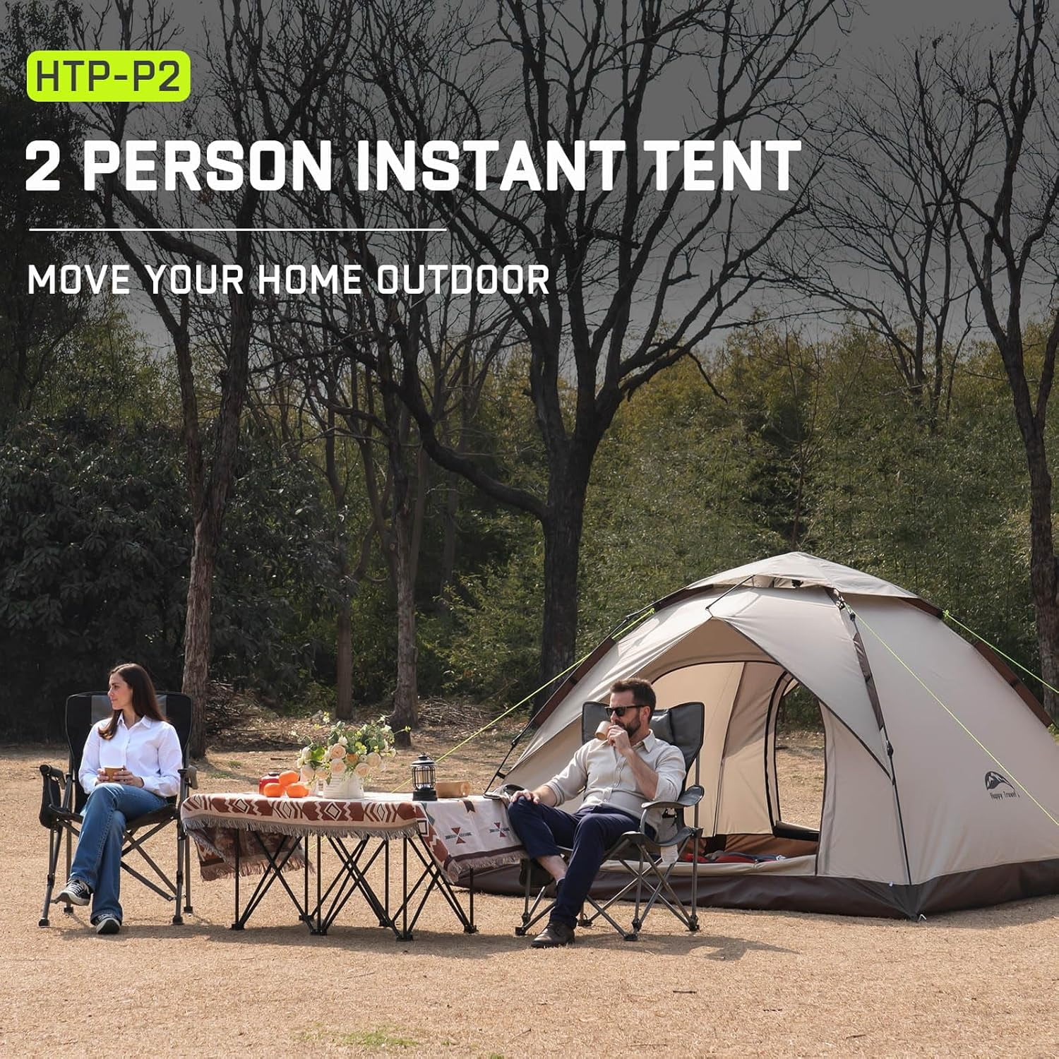 Tent for Camping, Waterproof Family Dome Tent with Easy Setup for Hiking and Traveling