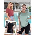 thumbnail image 3 of WEIPPER T-Shirts for Women - Short Sleeve Basic Tees Soft Crew Neck Trendy Summer Tops for Casual Outfits 2025, 3 of 6