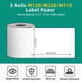 thumbnail image 2 of Papel Térmico de Etiquetas Phomemo M110/M220/M108/M250/M120/M150/M260/M221/M200, 2 of 6