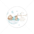 thumbnail image 1 of Etiquetas adhesivas personalizadas con temática de oso, etiquetas de bienvenida para Baby Shower, recién nacido, lindo oso personalizado, niña, niño, cumpleaños, bautismo, 1 of 4