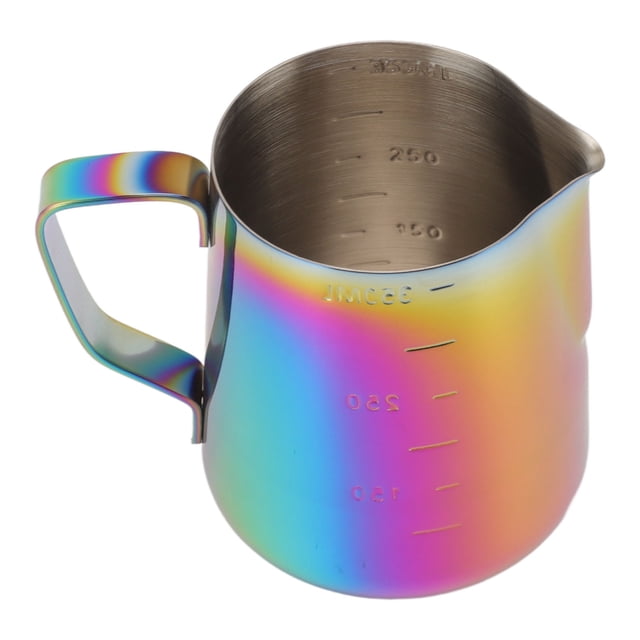 Coffee Steaming Pitcher Rust Free Milk Frothing Pitcher Two Measurements Scale 304 Stainless Steel Splash Proof For Cappuccinos ANGGREK Otros