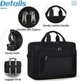thumbnail image 4 of 17.3 Inch Waterproof Laptop Bag with Padded Shoulder Strap for Men and Women - Business Computer Briefcase, 4 of 6