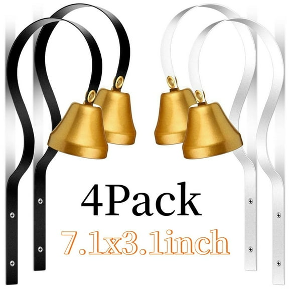 4pcs Shopkeepers Bell Antique Doorbell 1.6 Inch Diameter Wall Mounted Metal Shopkeepers Doorbell Dog Training Bell Hanging Store Ring for Door Opening, Remind Your Customer Coming