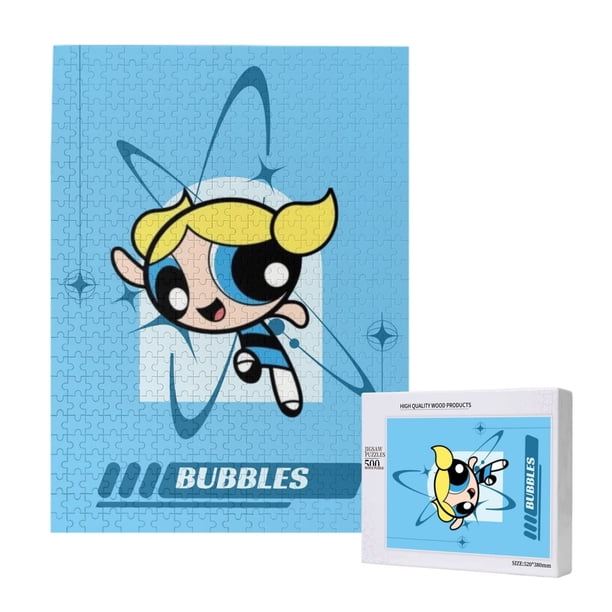Rompecabezas de madera de Las Chicas Superpoderosas: adecuado para niños y adultos, rompecabezas para niños y niñas, juguetes de juego de entretenimiento con rompecabezas, talla única