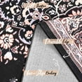 thumbnail image 4 of Homore Antique Floral Faux Wool Area Rug,7' x 10', Black, 4 of 7