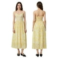 thumbnail image 3 of Michellecmm Women Slip Dress Spaghetti Straps Backless Floral Swing Dress Summer Long Dress, 3 of 9