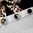 thumbnail image 4 of Homewish Cartoon Leopard Print Bowknot Curtains Pack of 2 (42x84 Each) for Female Men Adults,Animal Cheetah Print Curtains Blackout,Dreamy Princess Bedroom Curtains,Breathable Home Decor, 4 of 6