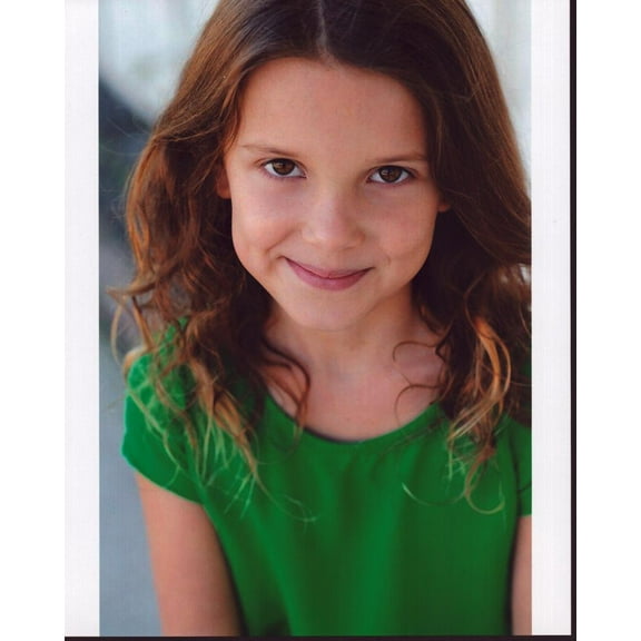 Millie Bobby Brown Headshot In Green Top Photo Print (16 x 20) - Item # MVM58605