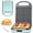 Belgian Waffle Maker (Aqua), variant on Breakfast Sandwich Maker  4 Slices Of Panini Grill Press Electric With Light Cheese & Egg Muffin Graphite